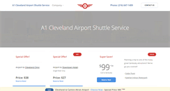 Desktop Screenshot of clevelandairportshuttleservice.com